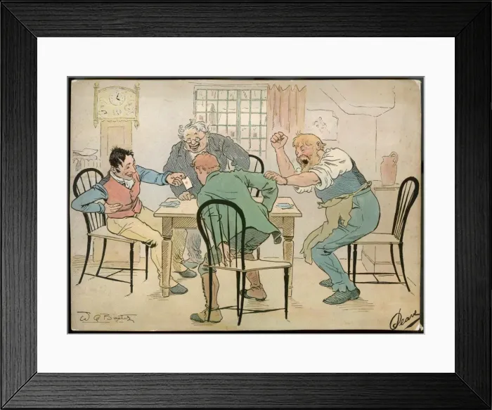 Framed Print : Gents Card Game (2 of 2) Framed Print : Gents Card Game (2 of 2)