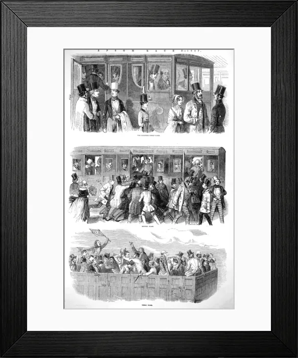 Framed Print : Railway service for Epsom Races Framed Print : Railway service for Epsom Races