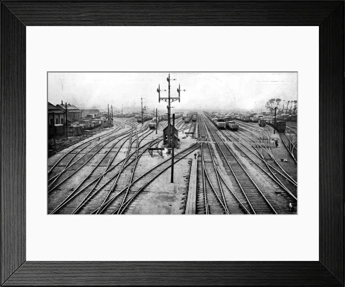 Framed Print : The great railway strike, Stratford Framed Print : The great railway strike, Stratford