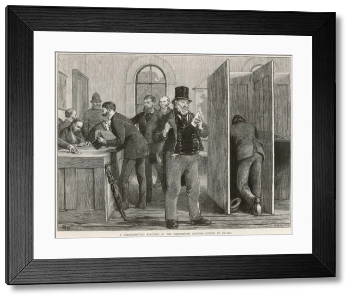 Framed Print : A Parliamentary Election In The Nineteenth Century Framed Print : A Parliamentary Election In The Nineteenth Century