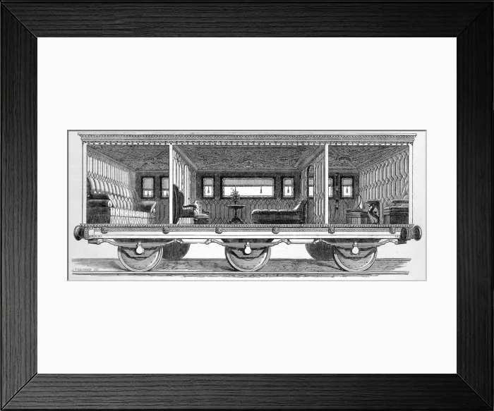 Framed Print : Railway carriage built for the Prince and Princess of Wales Framed Print : Railway carriage built for the Prince and Princess of Wales