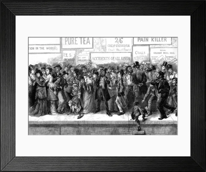 Framed Print : Waiting for the excursion train Framed Print : Waiting for the excursion train