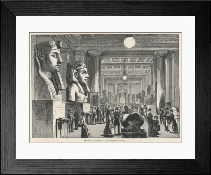 Framed Print : British Museum Egyptian Gallery Framed Print : British Museum Egyptian Gallery