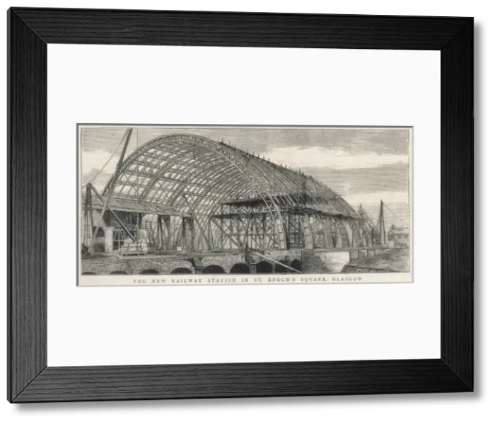 Framed Print : St Enochs Square, railway station Framed Print : St Enochs Square, railway station