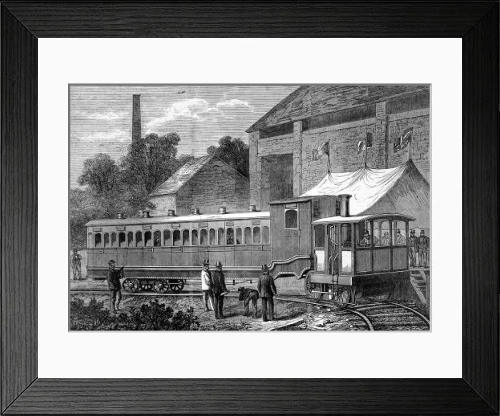 Framed Print : Experiments with Fairlies steam carriage Framed Print : Experiments with Fairlies steam carriage