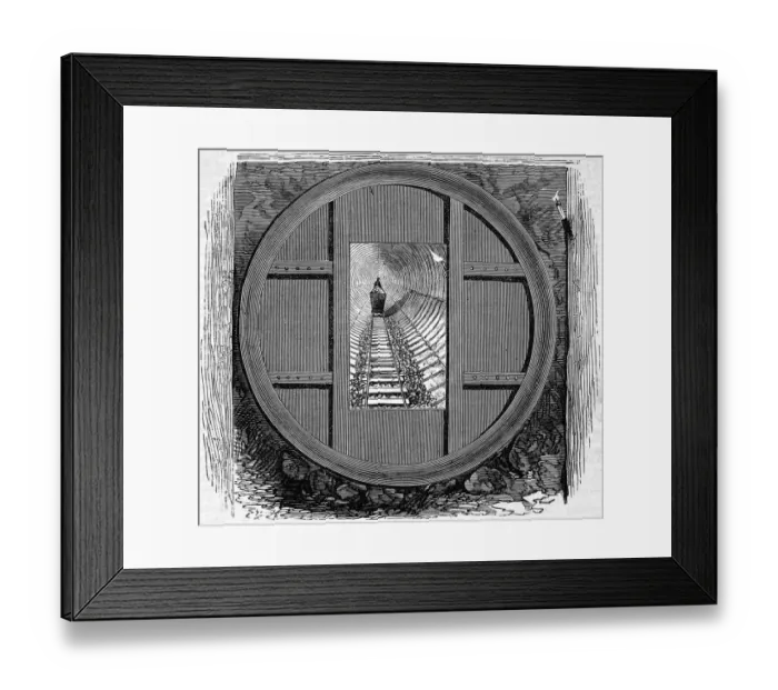Framed Print : The tunnel from the heading Framed Print : The tunnel from the heading