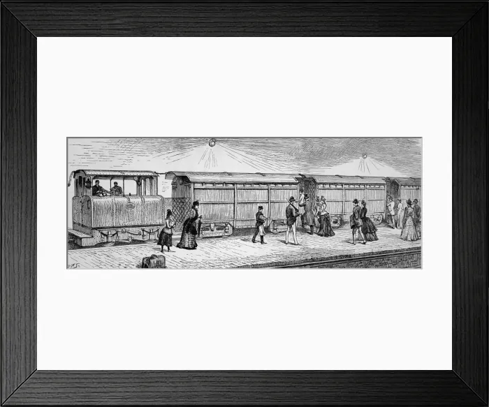 Framed Print : Electric Railway Train Framed Print : Electric Railway Train