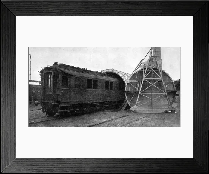 Framed Print : Disinfecting a railway carriage Framed Print : Disinfecting a railway carriage