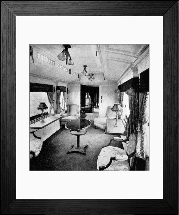 Framed Print : King Edwards day comparment, on the royal train Framed Print : King Edwards day comparment, on the royal train