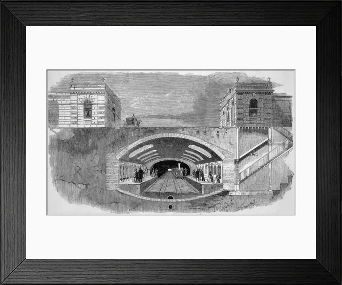 Framed Print : Proposed station at Baker Street Framed Print : Proposed station at Baker Street