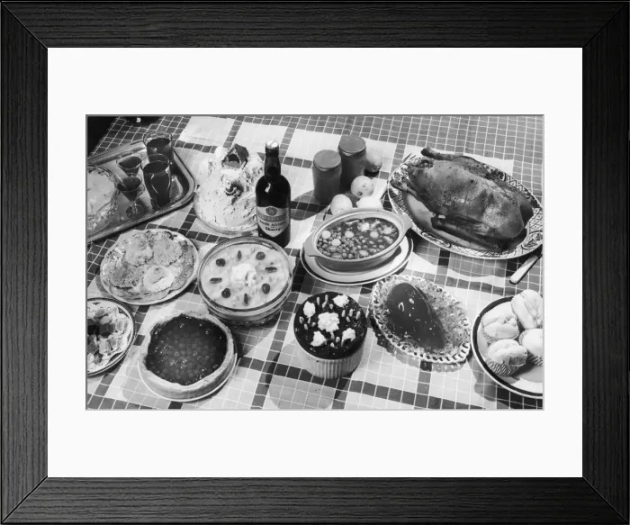 Framed Print : Christmas Buffet Spread Framed Print : Christmas Buffet Spread