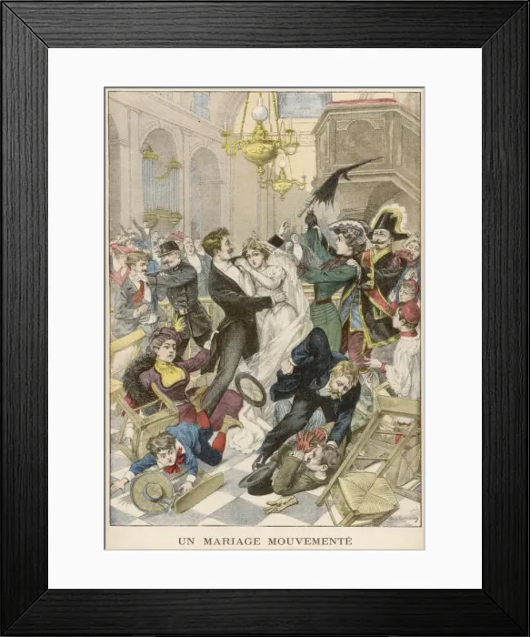 Framed Print : Fight during Wedding Framed Print : Fight during Wedding