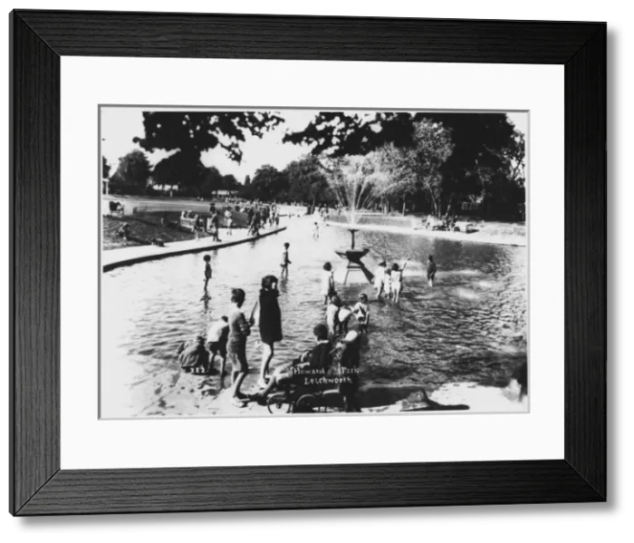 Framed Print : Children Paddling Framed Print : Children Paddling