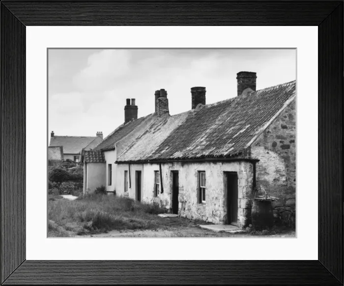 Framed Print : Lindisfarne Cottages Framed Print : Lindisfarne Cottages