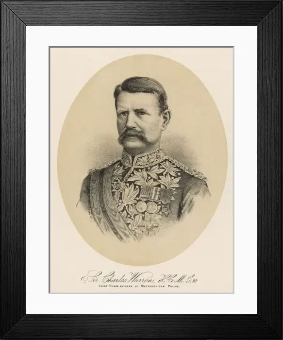 Framed Print : Sir Charles Warren Framed Print : Sir Charles Warren
