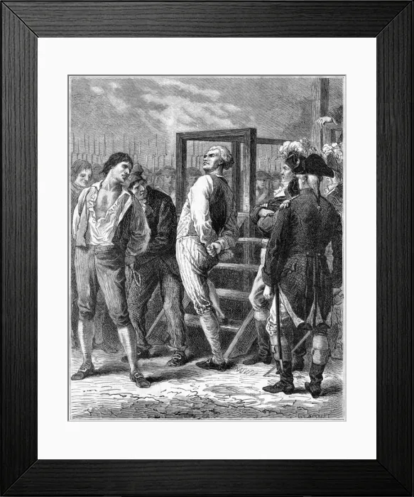 Framed Print : Danton Etc Guillotined Framed Print : Danton Etc Guillotined