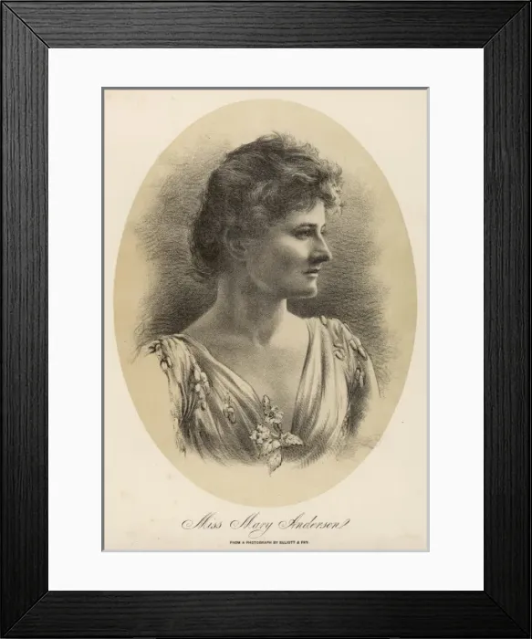 Framed Print : Miss Mary Anderson Framed Print : Miss Mary Anderson