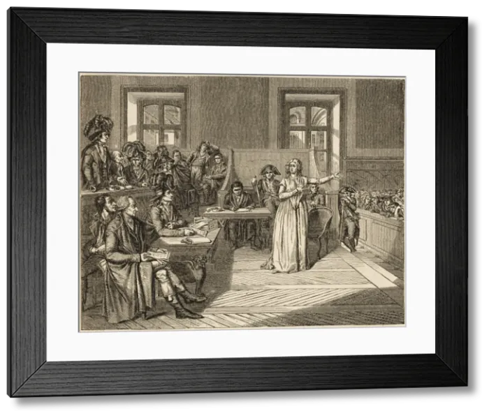 Framed Print : Marie Antoinette Trial Framed Print : Marie Antoinette Trial