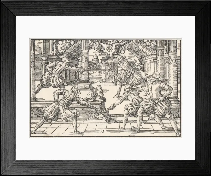 Framed Print : FENCING 1570 Framed Print : FENCING 1570