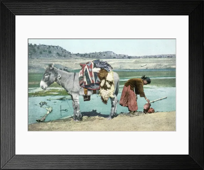 Framed Print : Racial / Navajo Woman 1907 Framed Print : Racial / Navajo Woman 1907