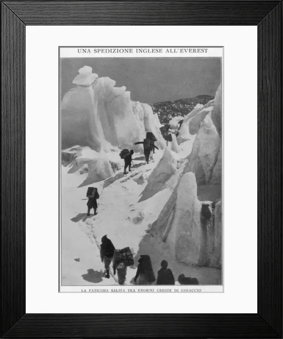 Framed Print : Brit Expedition Climb Framed Print : Brit Expedition Climb