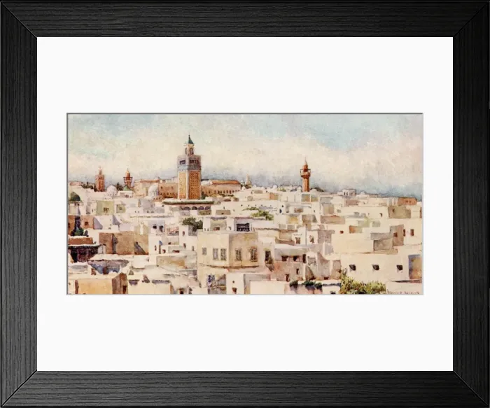 Framed Print : Tunisia / Tunis View 1912 Framed Print : Tunisia / Tunis View 1912