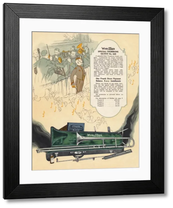 Framed Print : Trombone (Wurlitzer) Framed Print : Trombone (Wurlitzer)