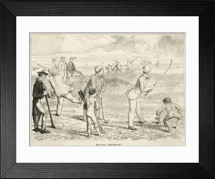 Framed Print : Teeing Off 1865 Framed Print : Teeing Off 1865