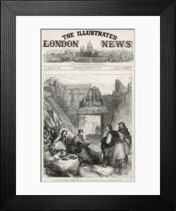 Framed Print : Sketching the Lion Gate Framed Print : Sketching the Lion Gate