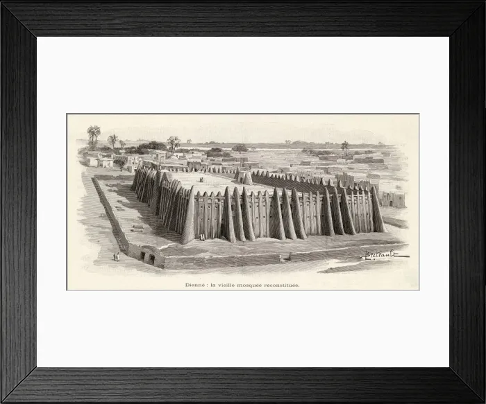 Framed Print : Mali / Djenne 1896 Framed Print : Mali / Djenne 1896