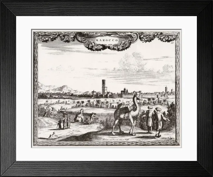 Framed Print : Morocco / Marrakesh C1700 Framed Print : Morocco / Marrakesh C1700