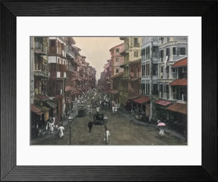 Framed Print : India  /  Bombay Street 1890