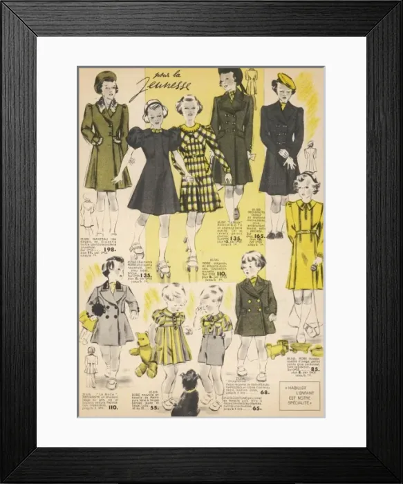 Framed Print : Children Costume 1937 Framed Print : Children Costume 1937