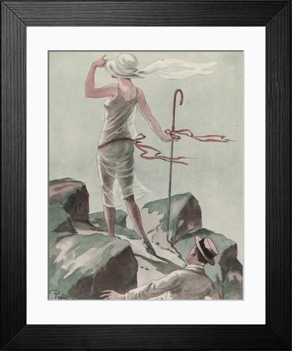 Framed Print : Good View on Hill 1928 Framed Print : Good View on Hill 1928