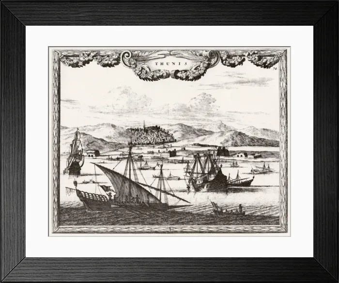 Framed Print : Tunisia / Tunis C1700 Framed Print : Tunisia / Tunis C1700