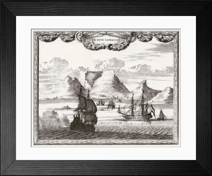 Framed Print : Cape Town / Harbour C1700 Framed Print : Cape Town / Harbour C1700
