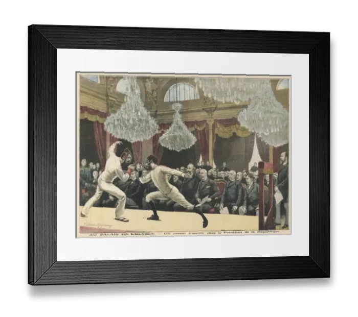 Framed Print : Fencing in Paris Framed Print : Fencing in Paris