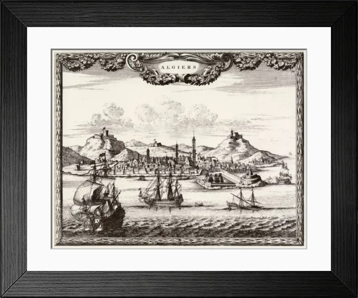 Framed Print : Algiers / Port C1700 Framed Print : Algiers / Port C1700