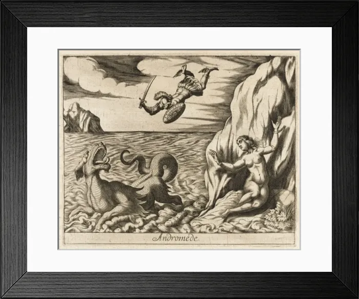Framed Print : Perseus Slays Monster Framed Print : Perseus Slays Monster