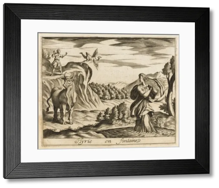 Framed Print : Hyria into a Fountain Framed Print : Hyria into a Fountain