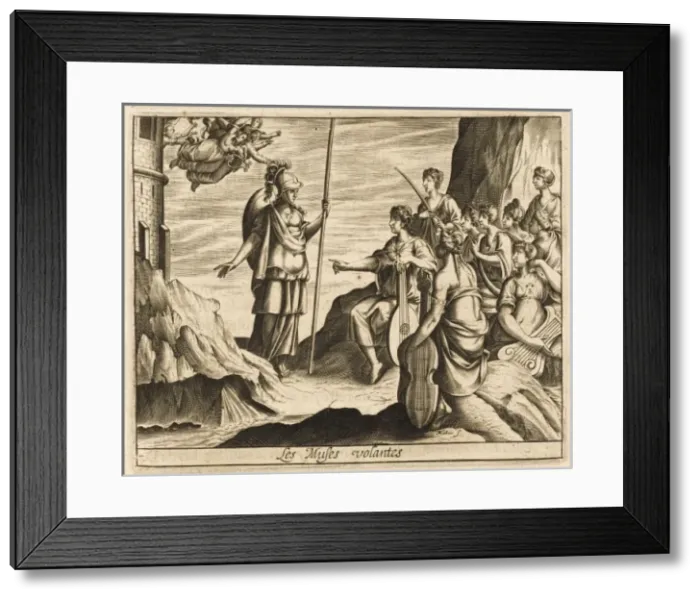 Framed Print : The Muses and Athena Framed Print : The Muses and Athena