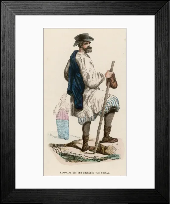 Framed Print : Racial / Muscovite Man Framed Print : Racial / Muscovite Man