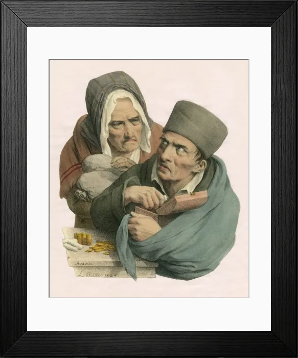 Framed Print : A Miser and his Mate Framed Print : A Miser and his Mate