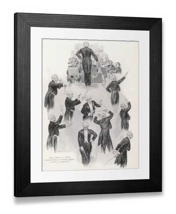Framed Print : A Toscanini / Simont 1934 Framed Print : A Toscanini / Simont 1934
