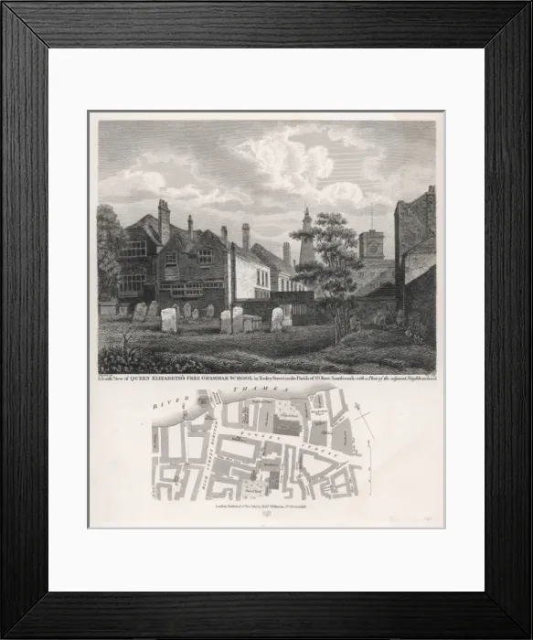 Framed Print : Q Elizabeths School Framed Print : Q Elizabeths School