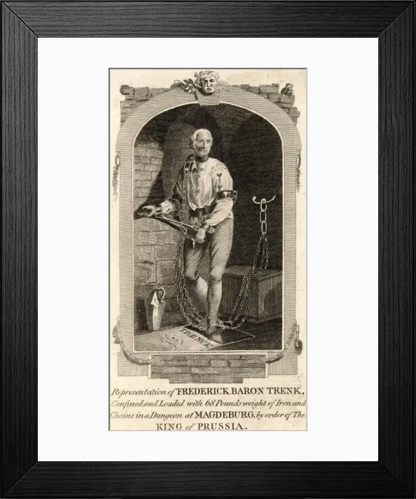 Framed Print : Baron Trenck / W Museum Framed Print : Baron Trenck / W Museum