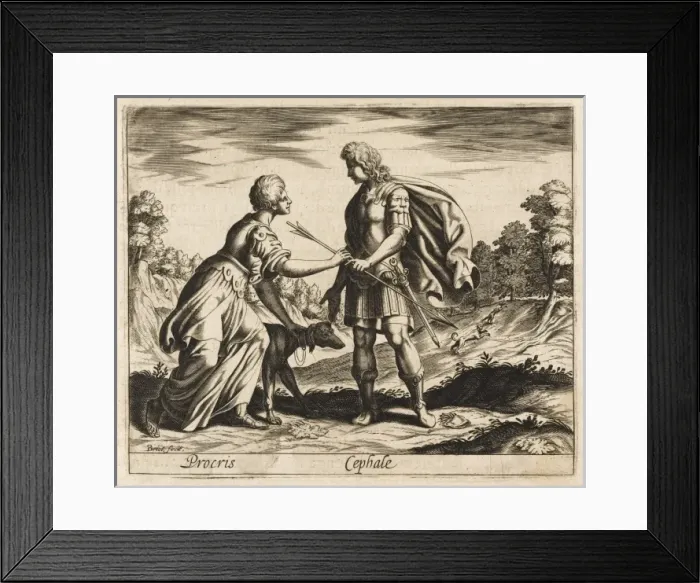 Framed Print : Cephalus & Procris Framed Print : Cephalus & Procris