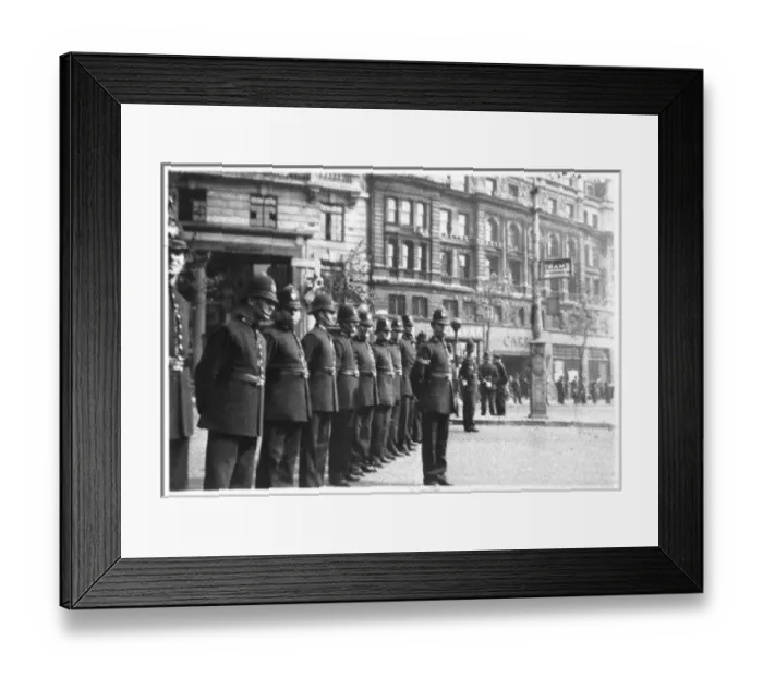 Framed Print : Line of Police Officers Framed Print : Line of Police Officers