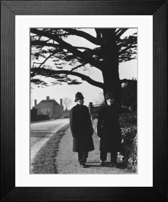 Framed Print : Two Police Officers Framed Print : Two Police Officers