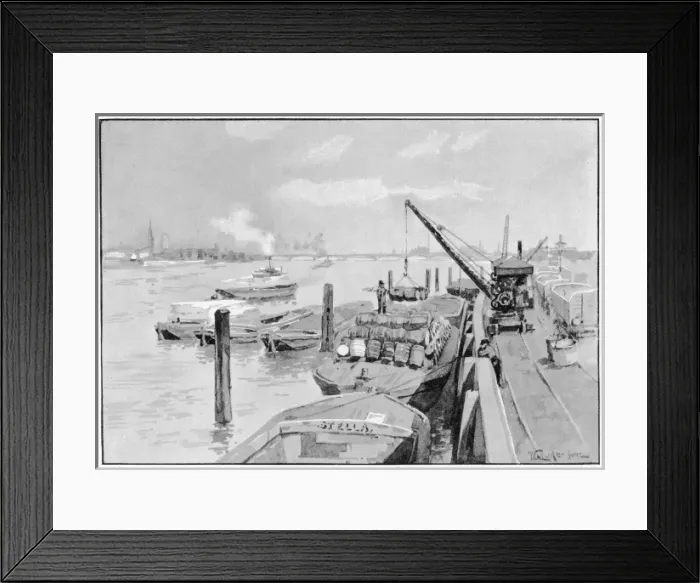 Framed Print : Thames at Nine Elms Framed Print : Thames at Nine Elms